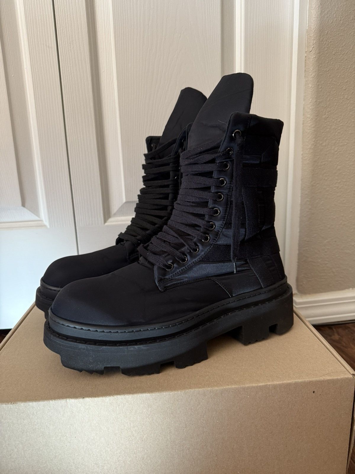 Rick Owens Rick Owens Strobe Bogun Boots Size 11/44 | Grailed