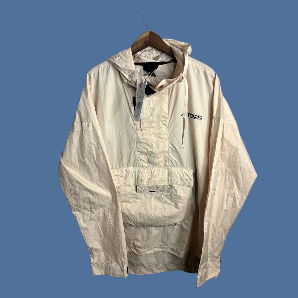Adidas Adidas Terrex Jacket Mens Large Sand Strata MadeToBeR WindA Hooded Pullover Windbreaker Outdoor Hiking Outdoor Accessories Size US L / EU 52-54 / 3 - 1 Thumbnail