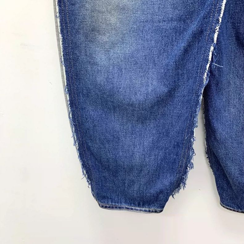 Maison Margiela Maison Margiela Blue washed stitching cotton casual high-w Size 25" / US 0 / IT 36 - 5 Thumbnail