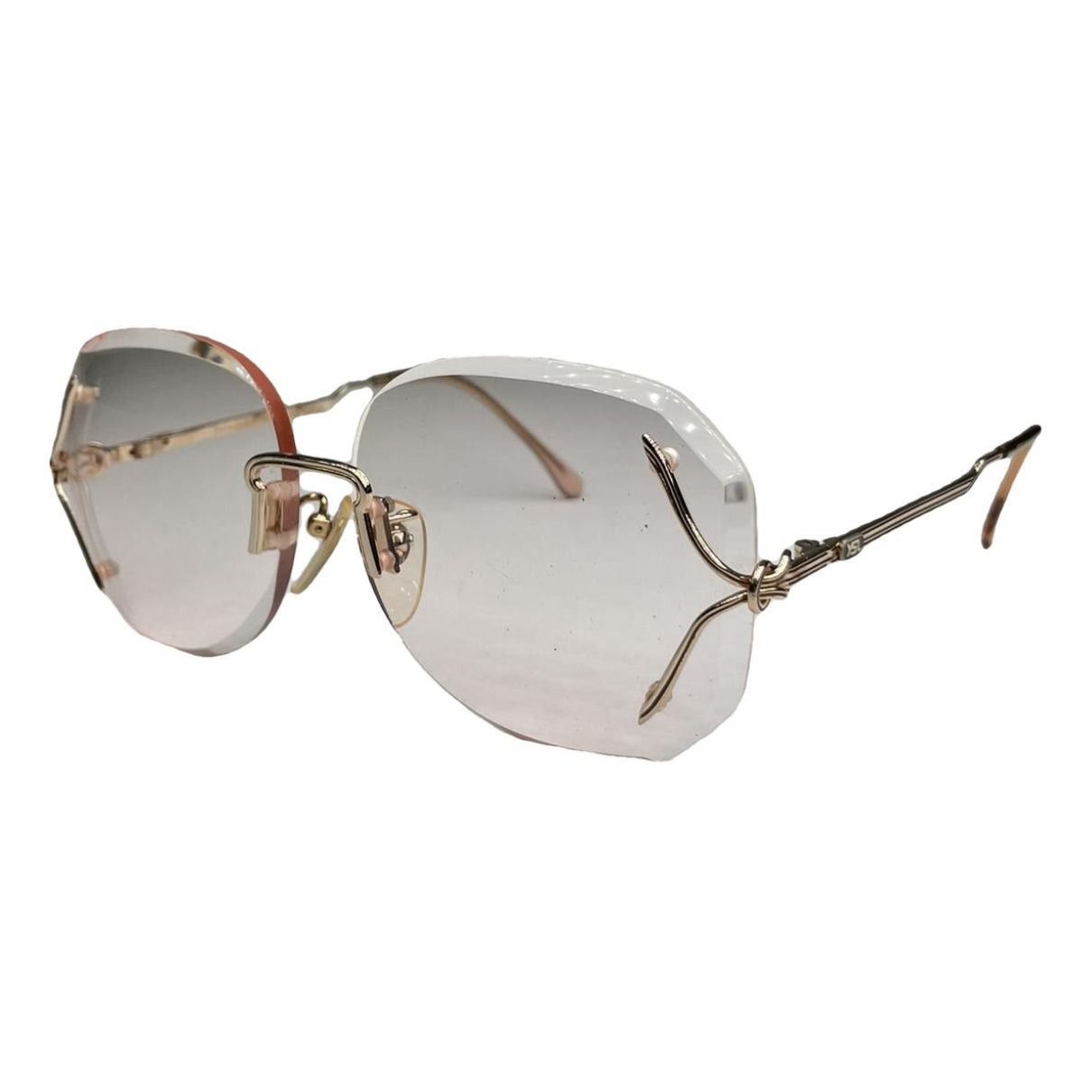 Yves Saint Laurent Pink Metal Sunglasses Size ONE SIZE - 1 Thumbnail