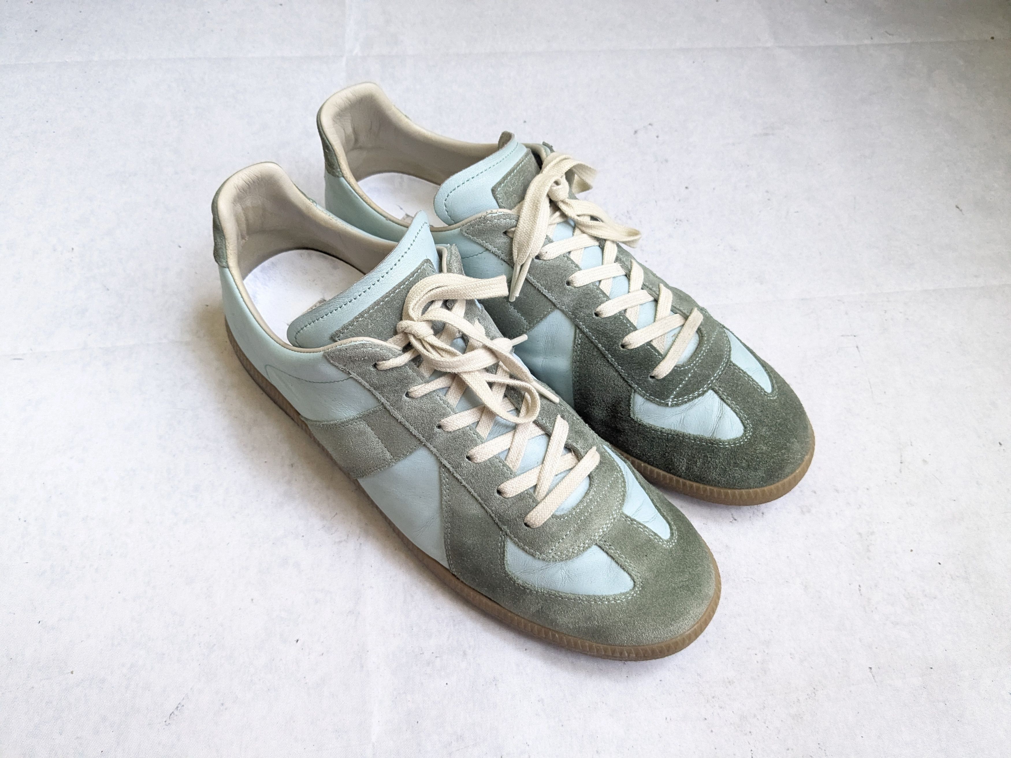 Maison Margiela Maison Margiela Green Replica Sneakers 12 45 Low Tops Size US 12 / EU 45 - 5 Thumbnail