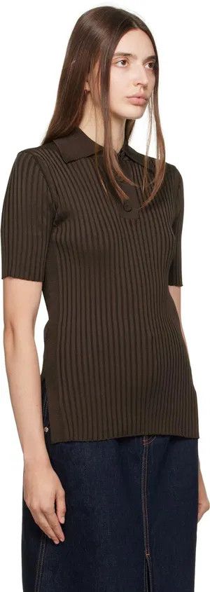 Jil Sander o1loc1c1124 Polos in Coffee Size S / US 4 / IT 40 - 2 Thumbnail