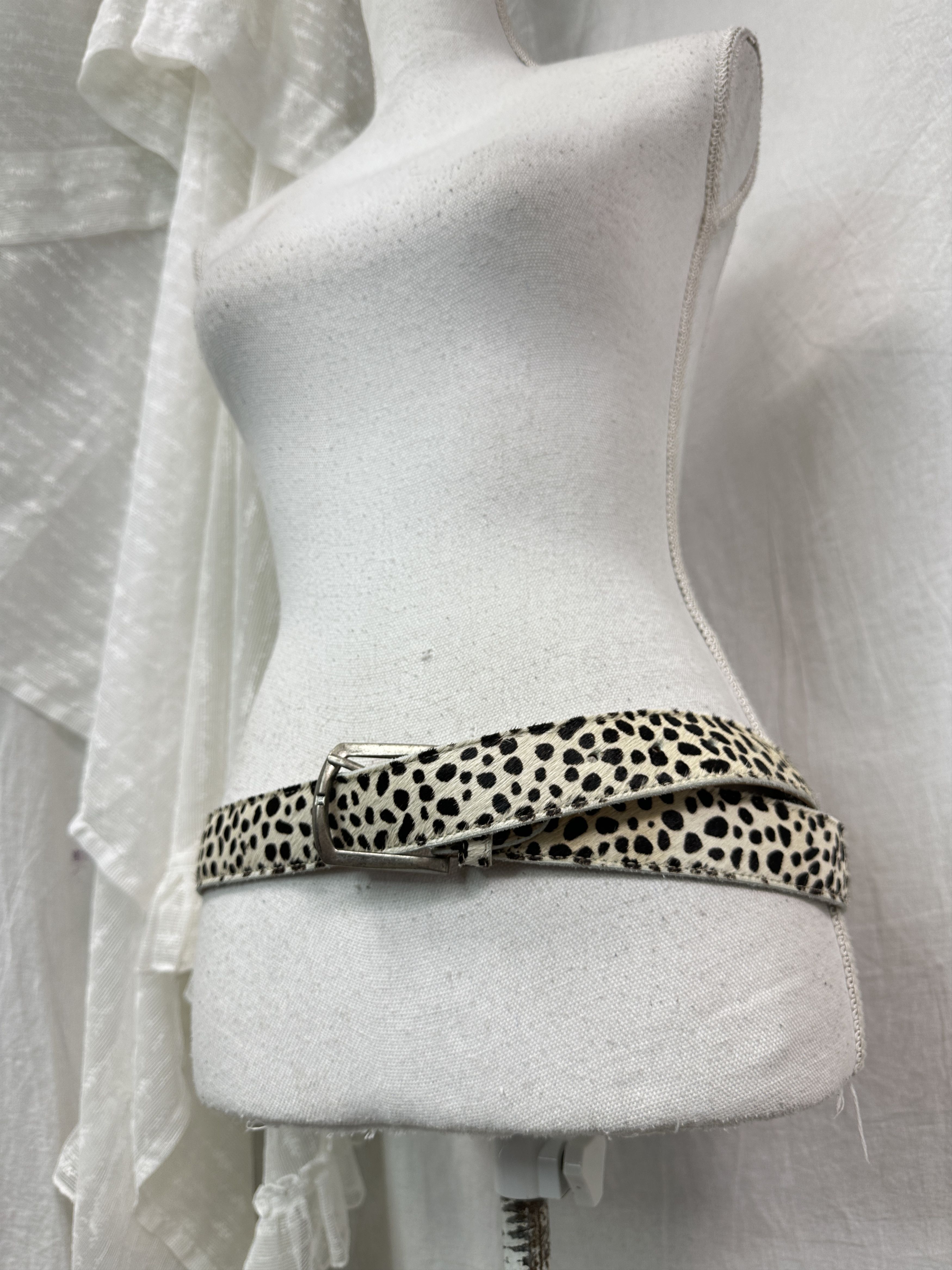 Vintage Vintage Cowhide Cheetah Dutch Handmade Belt Y2K Size ONE SIZE - 1 Thumbnail