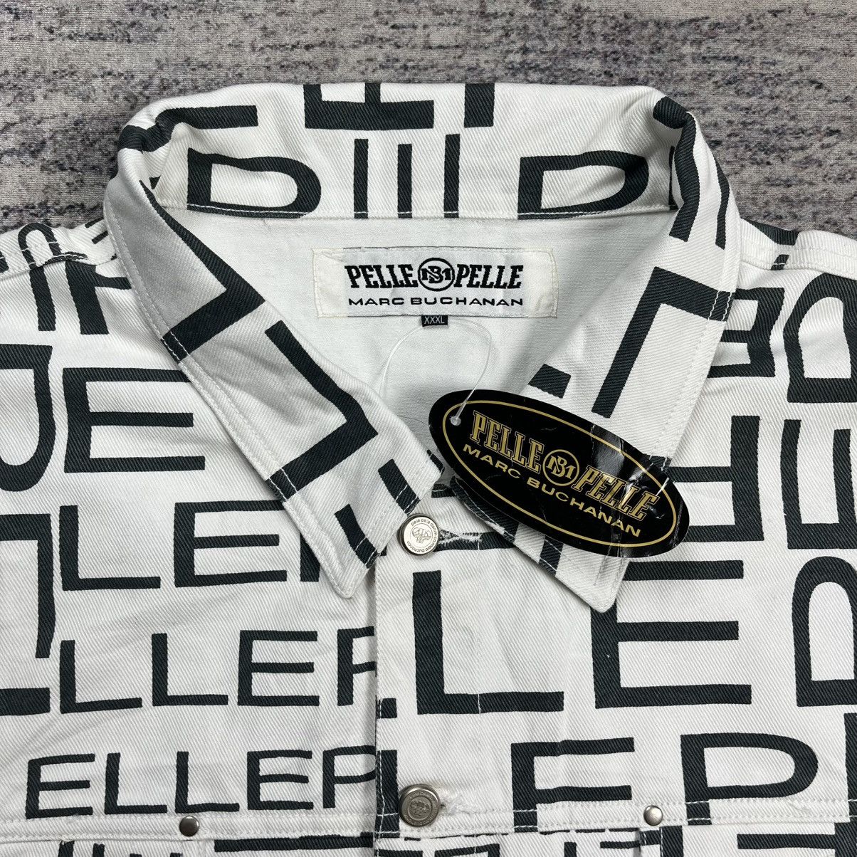 Pelle Pelle Y2k Pelle Pelle Marc buchanan all over print denim Jacket Size US XXL / EU 58 / 5 - 7 Thumbnail
