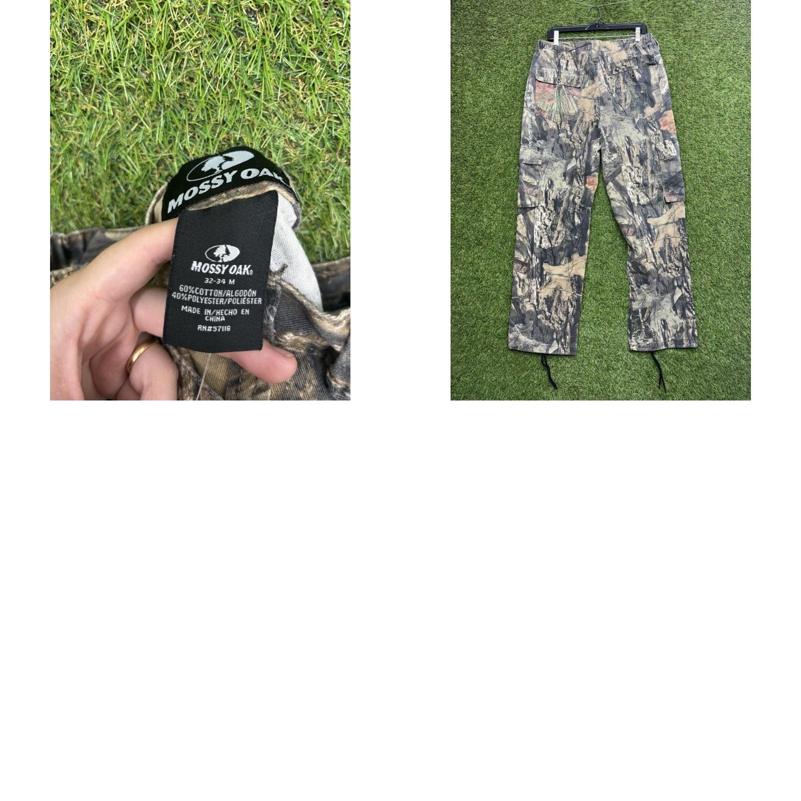 Vintage VINTAGE Mossy Oak Commander Camo Pants Mens Medium Mossy Oak Camouflage Cargo USA Made Workwear Shirt Size US 31 - 8 Thumbnail