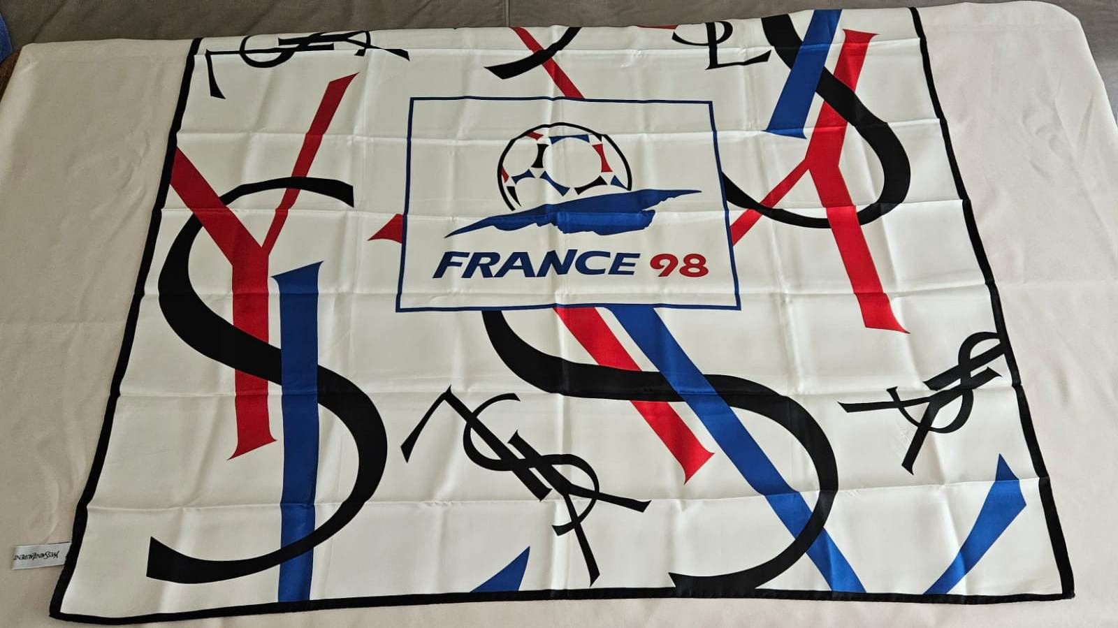 Yves Saint Laurent Yves Saint Laurent Silk Scarf - World Cup Size ONE SIZE - 1 Thumbnail