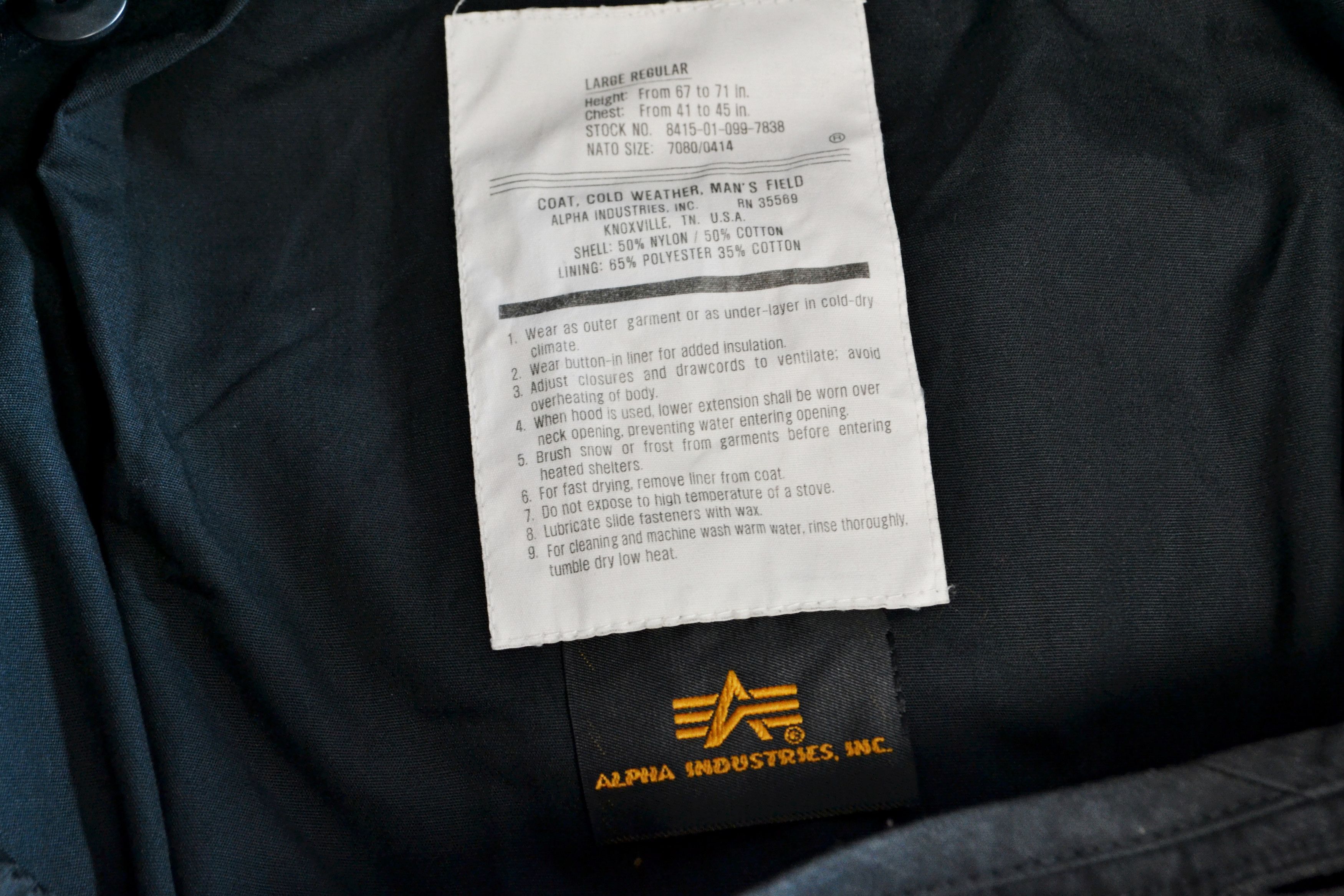Alpha Industries Alpha Industries M-65 Military Jacket Men Black Size US XL / EU 56 / 4 - 7 Thumbnail