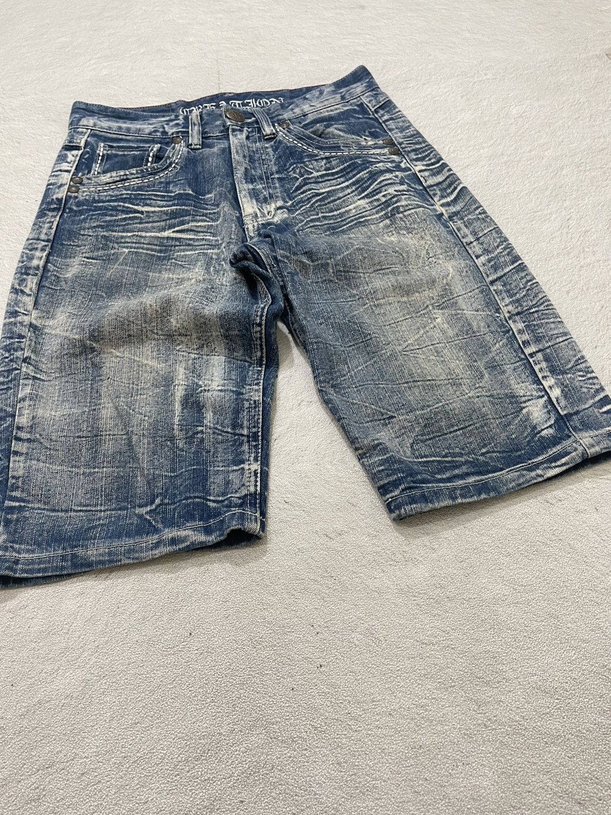 Japanese Brand 2000s Japan Washed Denim Heavy Fade Distressed If6was9 LGB Size US 30 / EU 46 - 3 Thumbnail