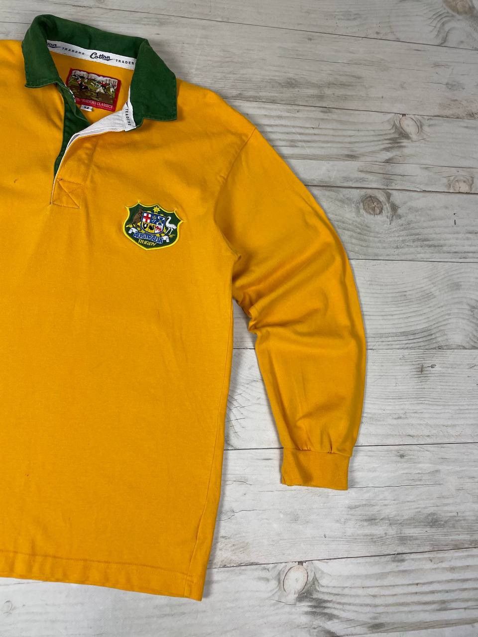 Cotton Traders Vintage Cotton Traders AUSTRALIA RUGBY Long Sleeve Shirt 80s Size US M / EU 48-50 / 2 - 2 Thumbnail