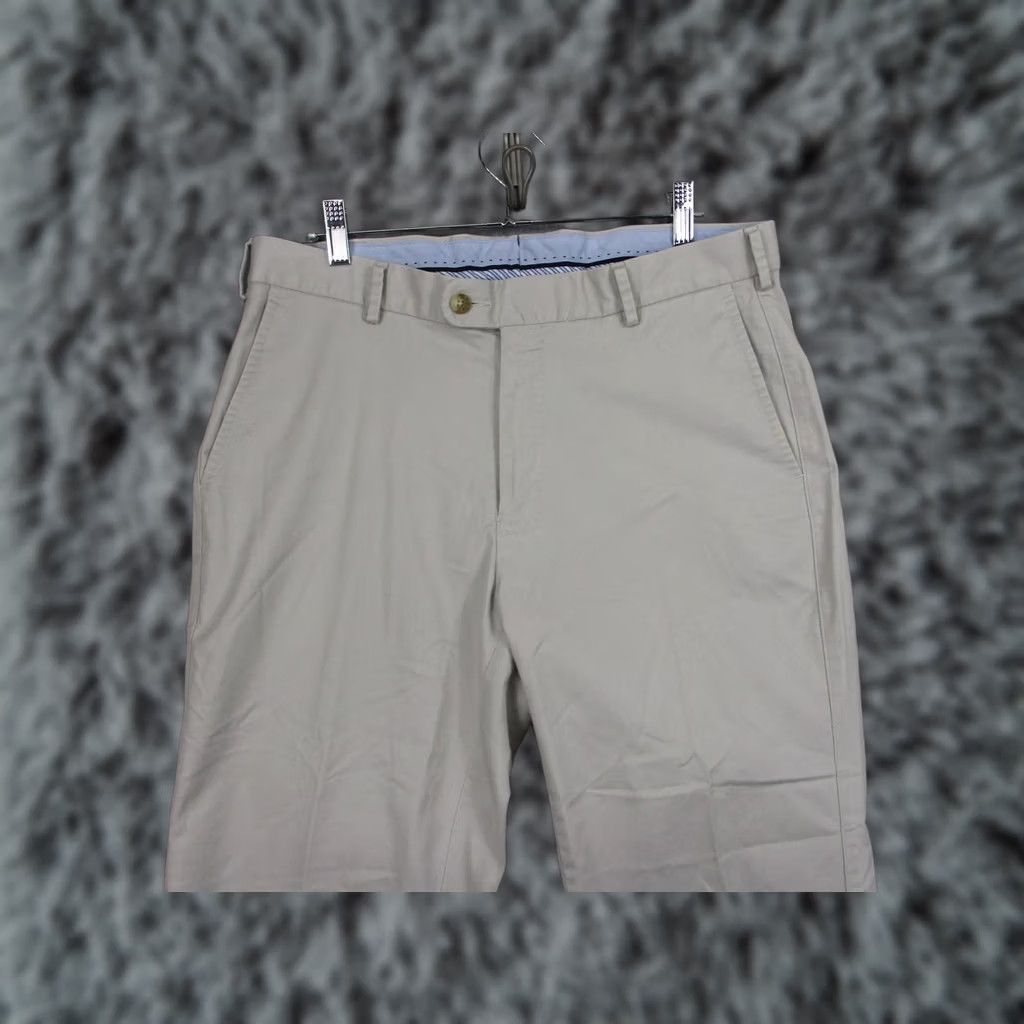 Peter Millar Peter Millar Pants Mens 34x26 Beige Chino Straight Leg Pima Stretch ME0B48 Size US 34 / EU 50 - 1 Thumbnail