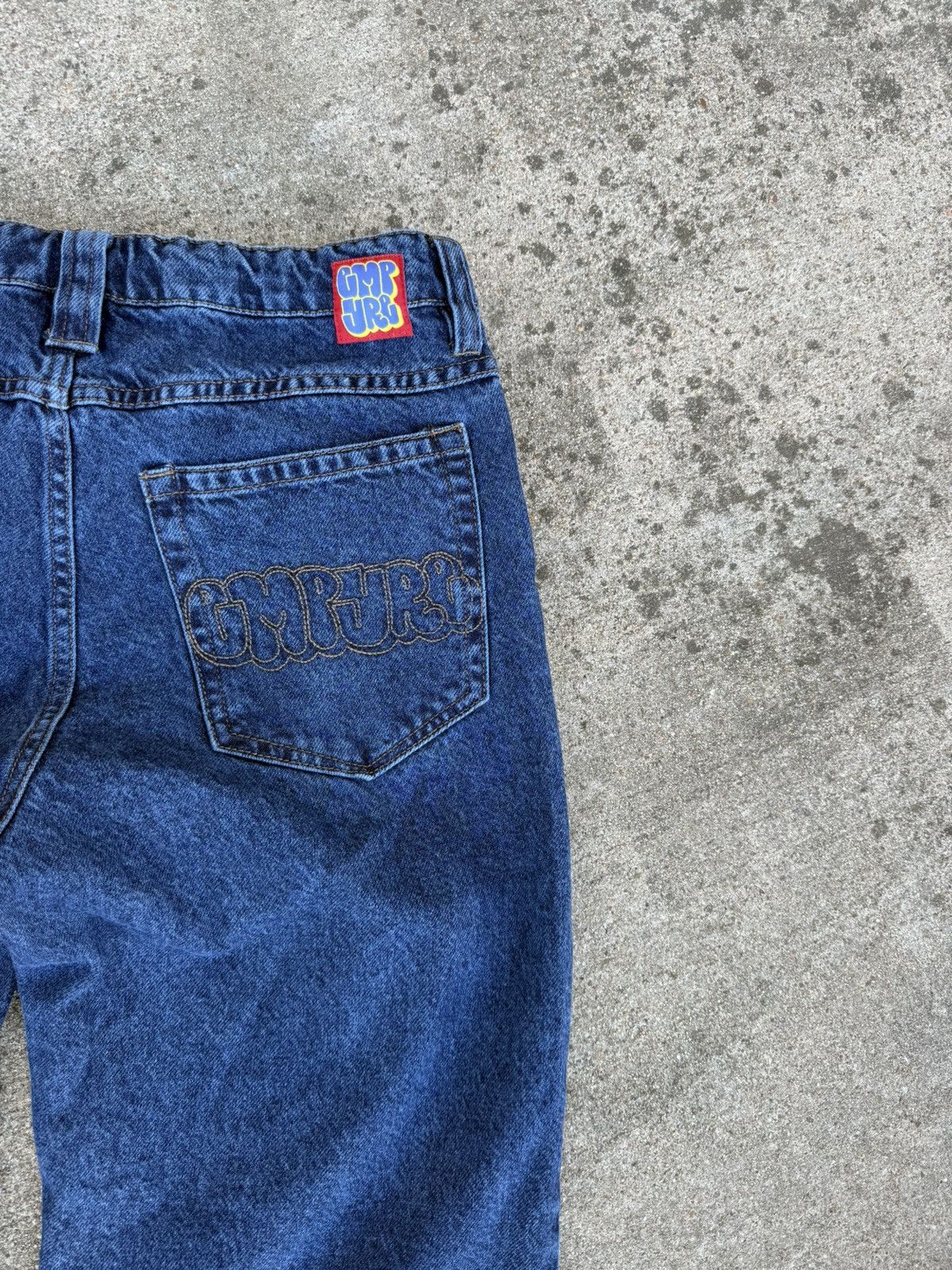 Empyre Empyre Evening Blue Washed Ultra Loose Denim Jeans Size US 26 / EU 42 - 3 Thumbnail
