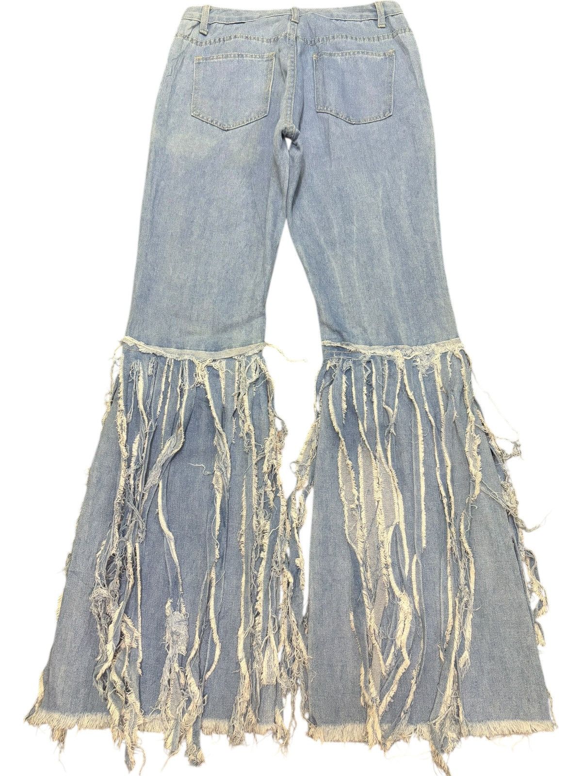 Hysteric Glamour Vintage Japanese Brand Heavy Distress Flare Jeans Size 28" / US 6 / IT 42 - 2 Thumbnail