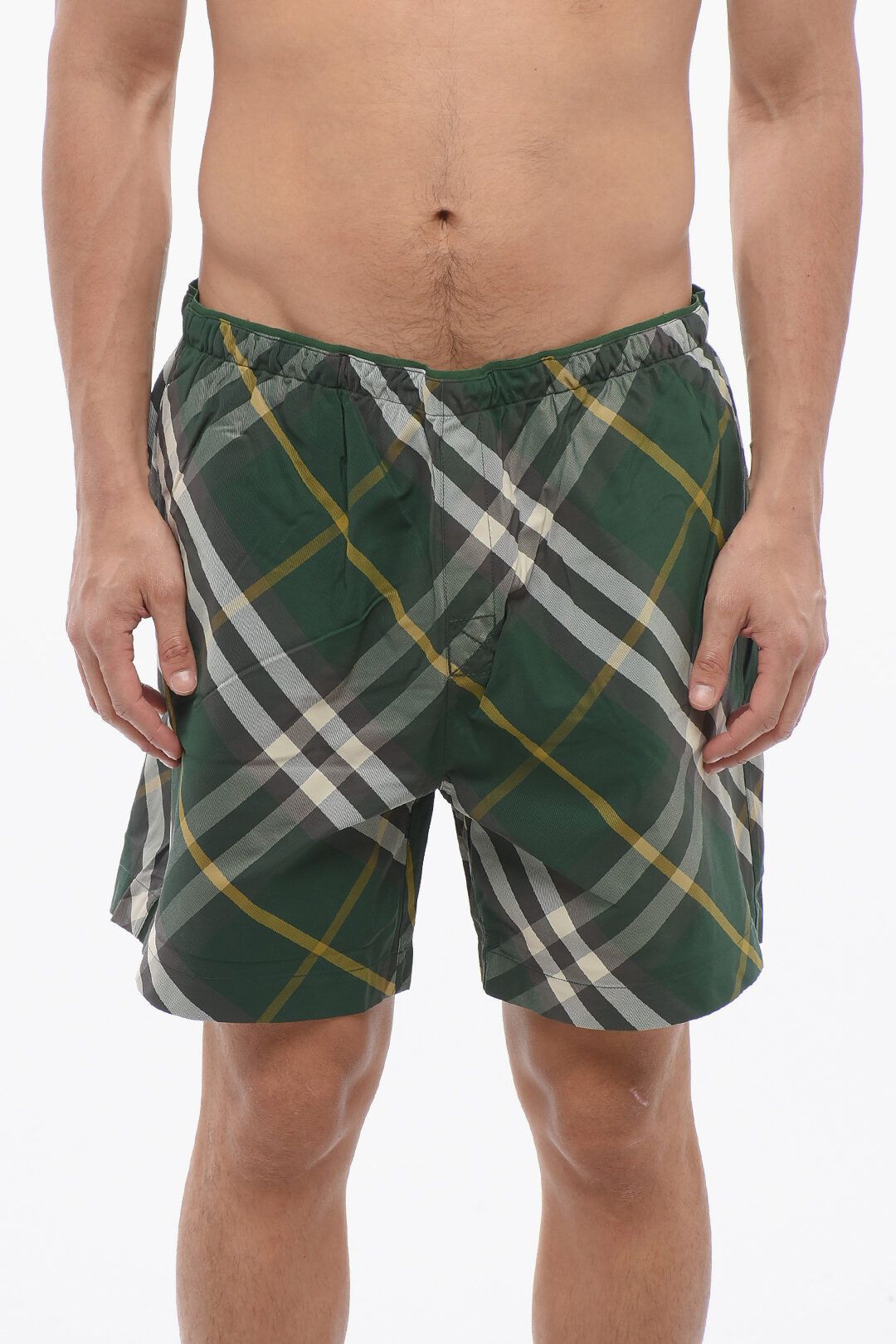 Burberry og1mm0325 Nylon Checkered Swim Short in Multicolor Size US 34 / EU 50 - 1 Thumbnail