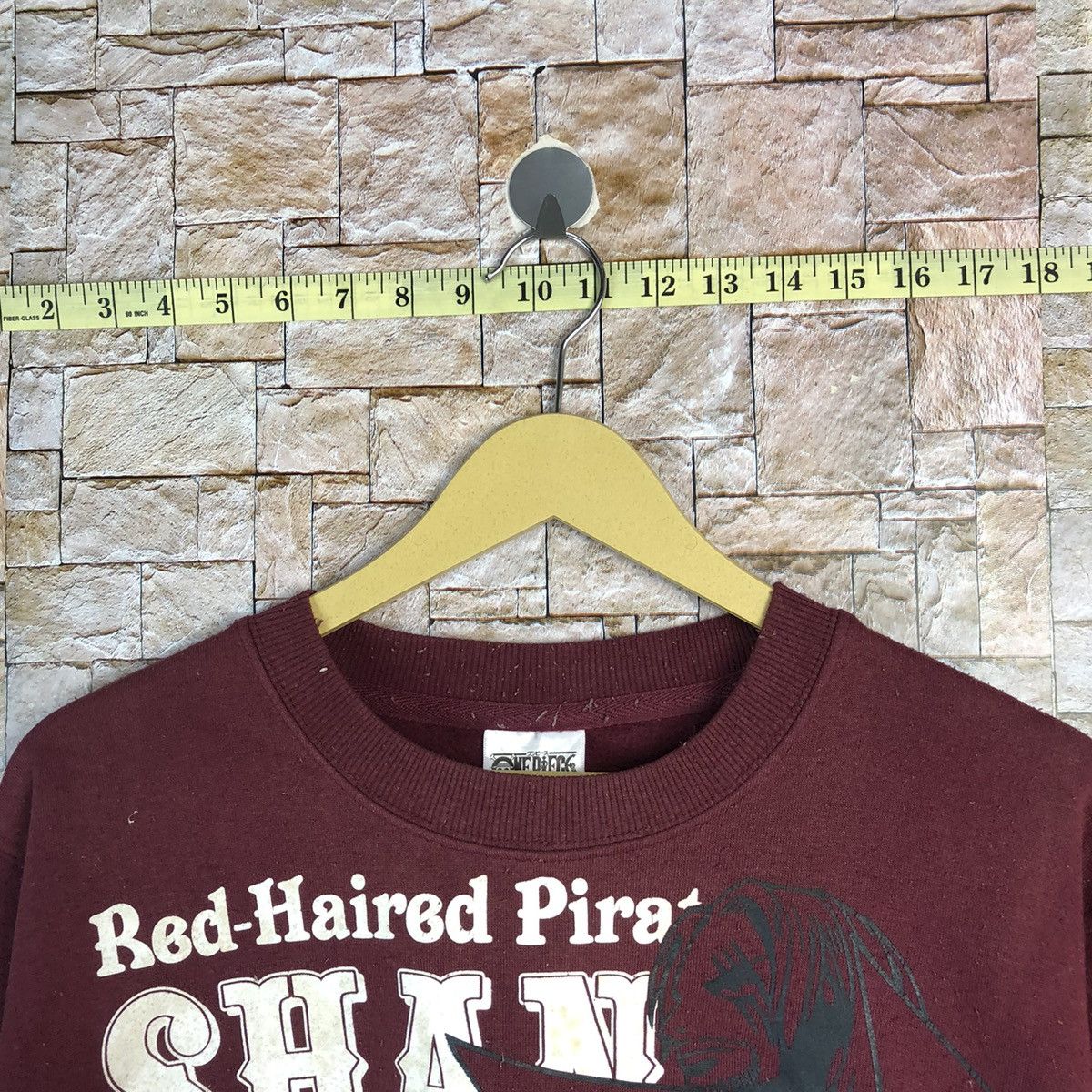 Anime Shank One Piece anima japan Maroon Sweatshirt #A705 Size US M / EU 48-50 / 2 - 4 Thumbnail