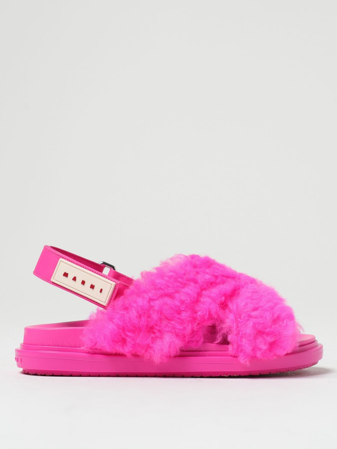 image of Marni Flat Sandals Woman Pink, Women's (Size 6)