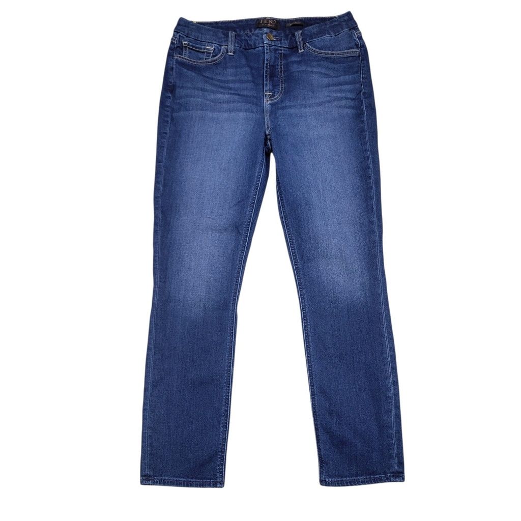 Jennifer Lopez Seven For All Mankind Jen7 Women's Medium Wash Blue Ankle Sk Size 30" / US 8 / IT 44 - 4 Thumbnail