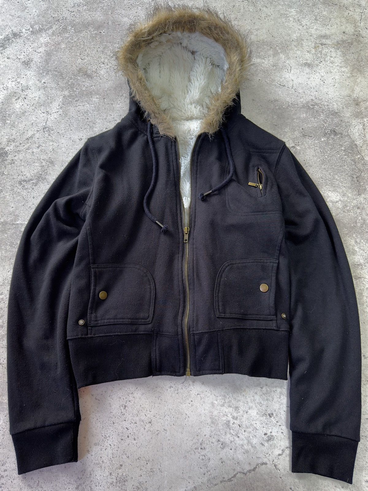 If Six Was Nine × Japanese Brand × Le Grande Bleu (L.G.B.) Vintage Japanese Full Fur LGB Number Nine Style Hoodie Size US L / EU 52-54 / 3 - 1 Thumbnail