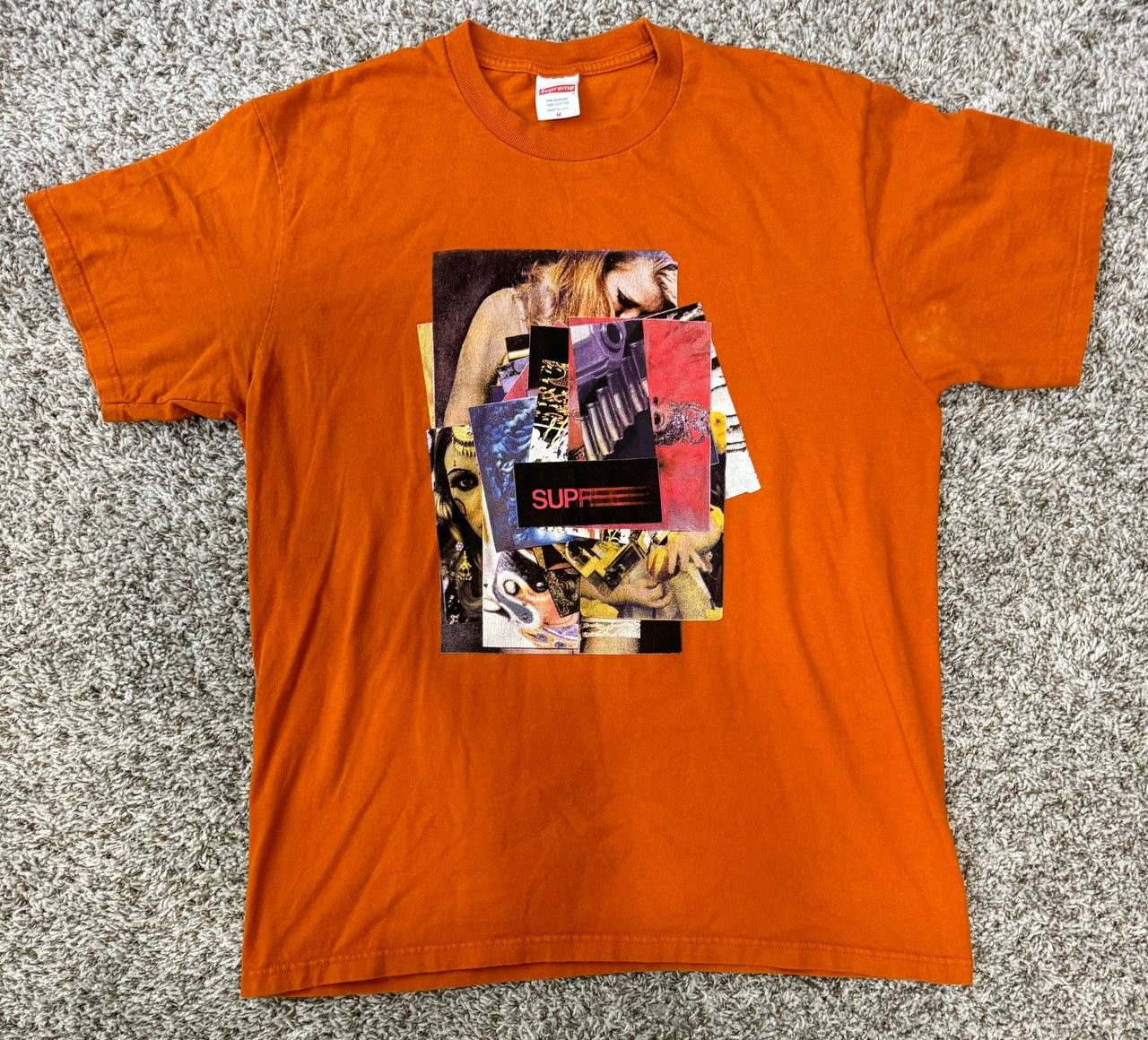 Supreme Supreme Stack Rust Orange Tee 2021 | Grailed