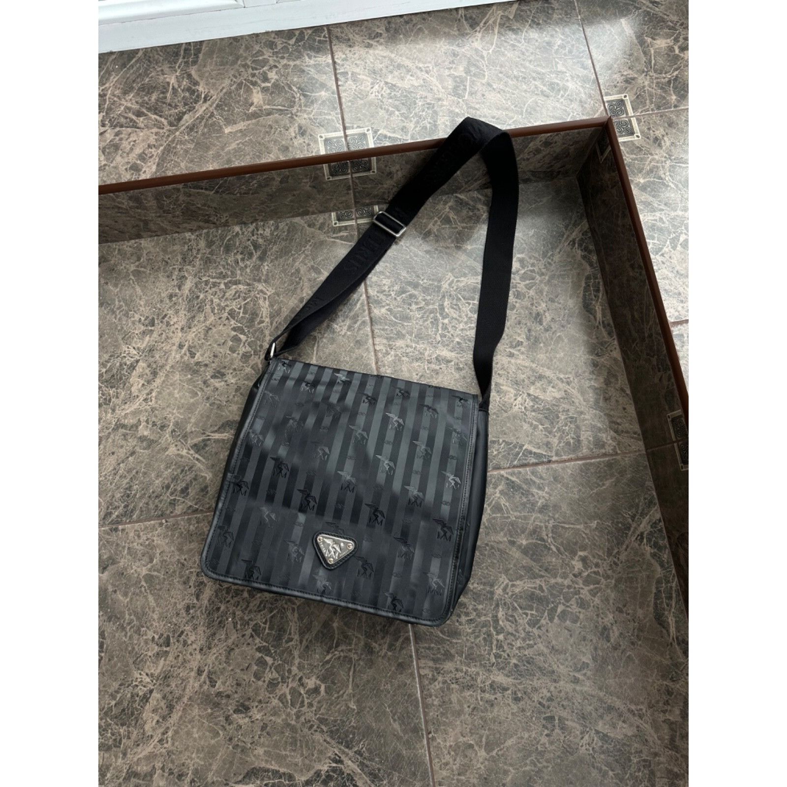 Vintage VTG Maison Mollerus Crossbody Monogram Messenger Bag Size ONE SIZE - 3 Thumbnail