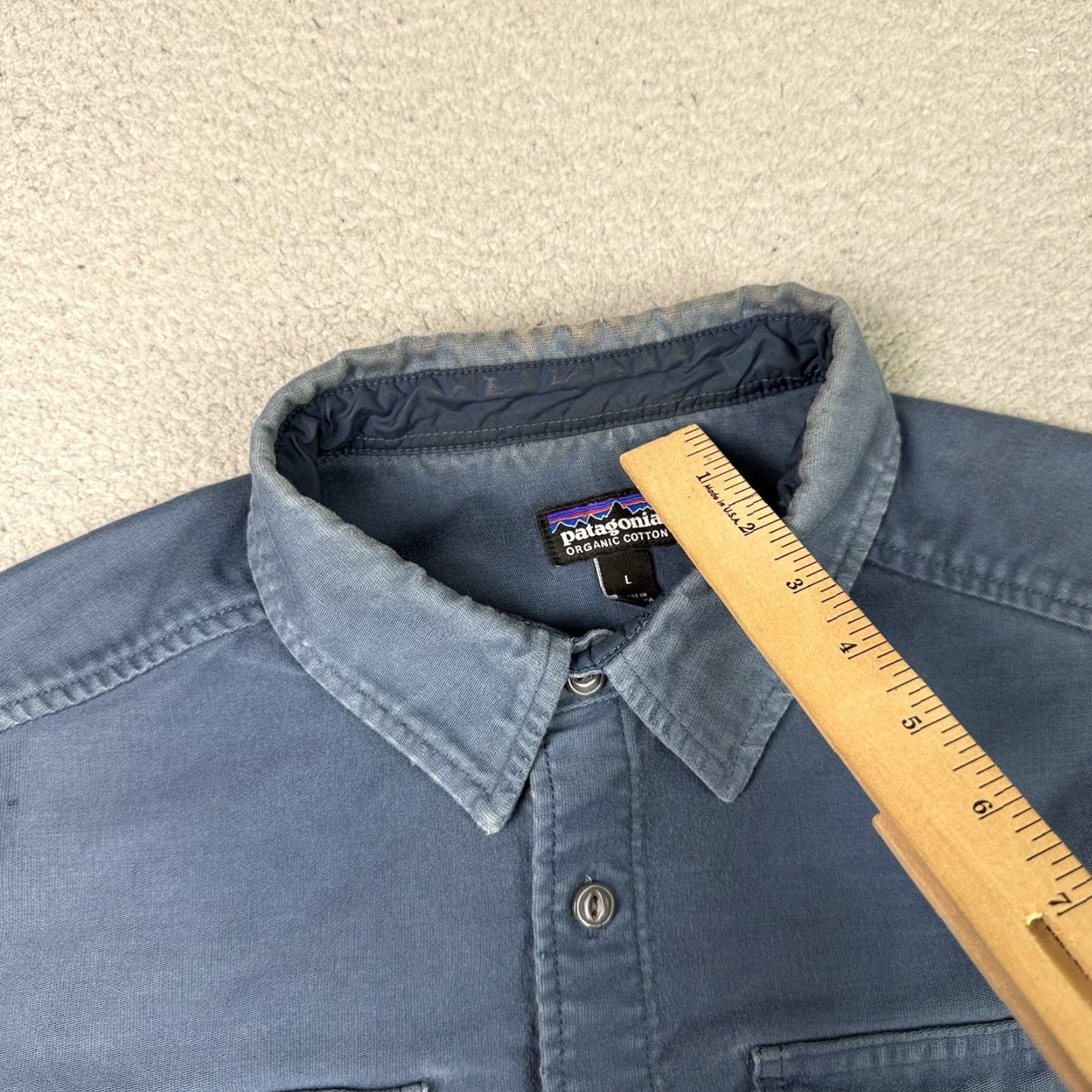 Patagonia Patagonia Shirt Mens L Blue Organic Cotton Flannel Button Up Pockets Casual Distressed Vintage: No (adjusted within constraints) Size US L / EU 52-54 / 3 - 6 Thumbnail