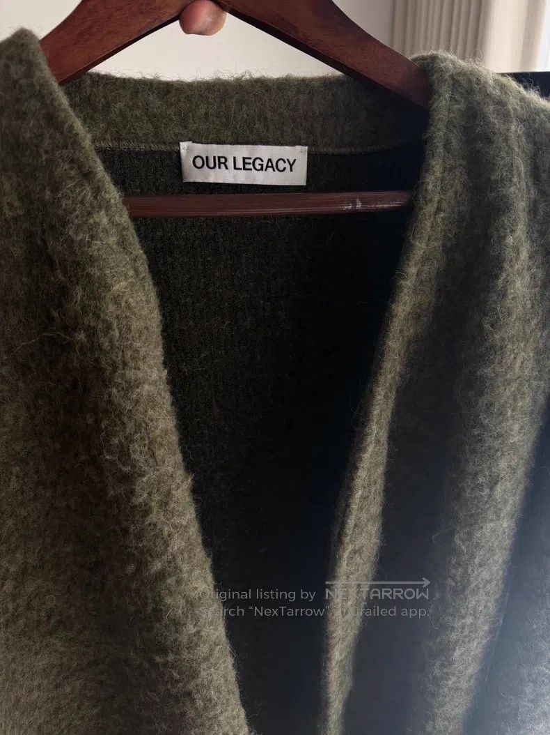 Our Legacy Our Legacy Avocado green cardigan Size US L / EU 52-54 / 3 - 3 Thumbnail