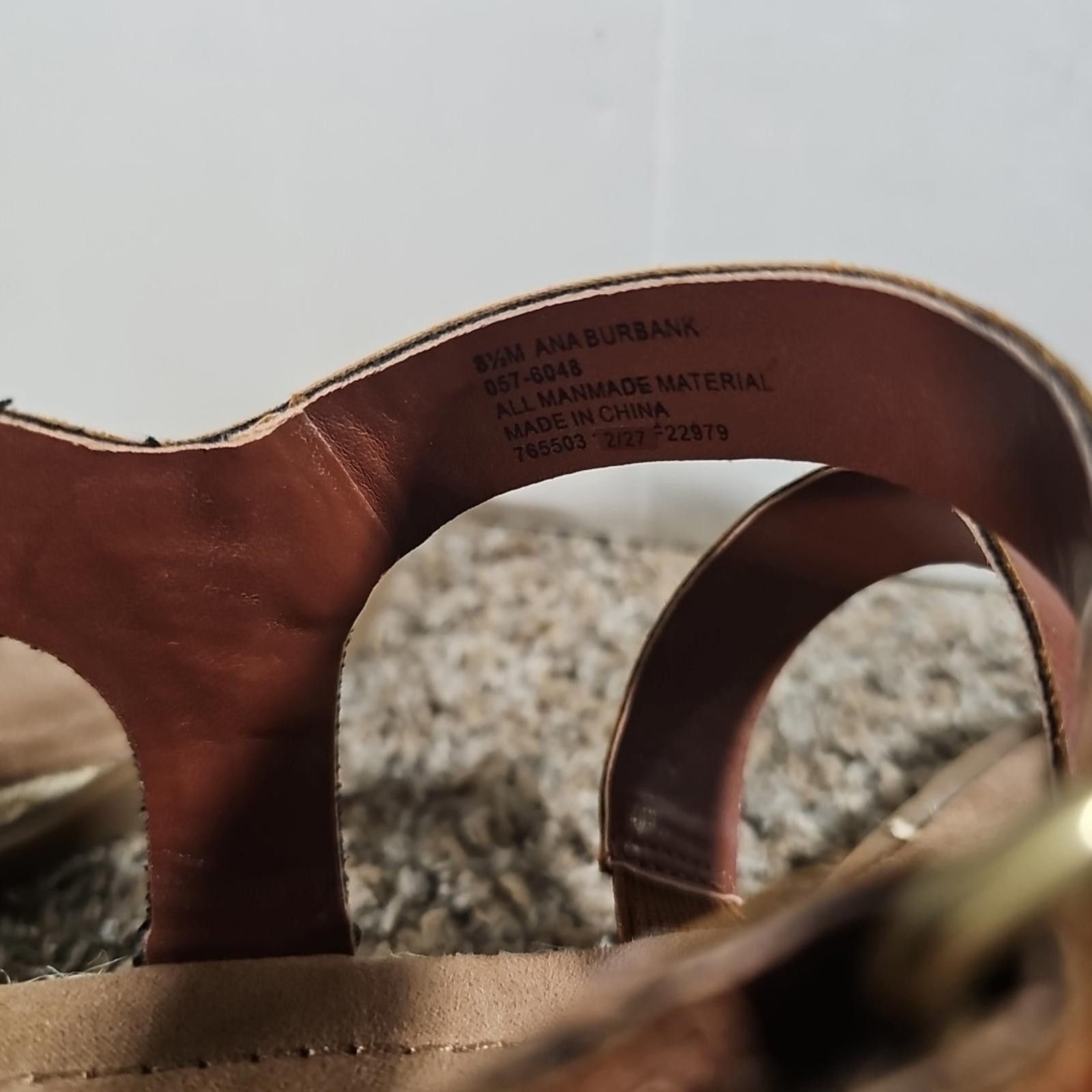 Analog A.n.a A New Approach Burbank Strap Sandals Brown 8.5 Size US 8.5 / IT 38.5 - 7 Thumbnail