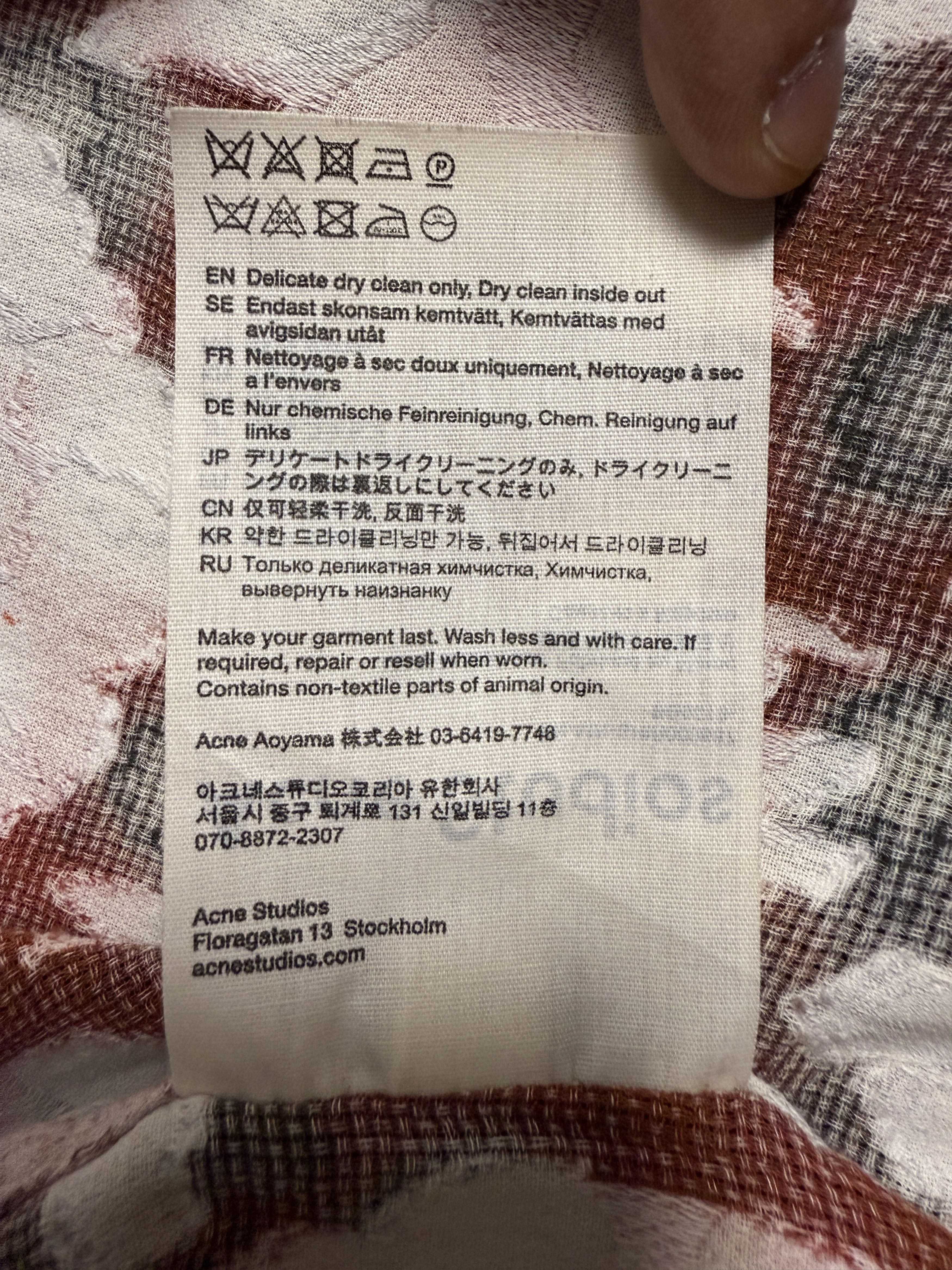 Acne Studios $580 Acne Studios Printed Cotton Bowling Shirt Size US L / EU 52-54 / 3 - 10 Thumbnail