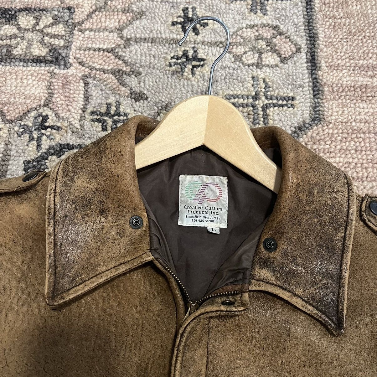 Vintage Vintage flight leather jacket Size US L / EU 52-54 / 3 - 4 Thumbnail