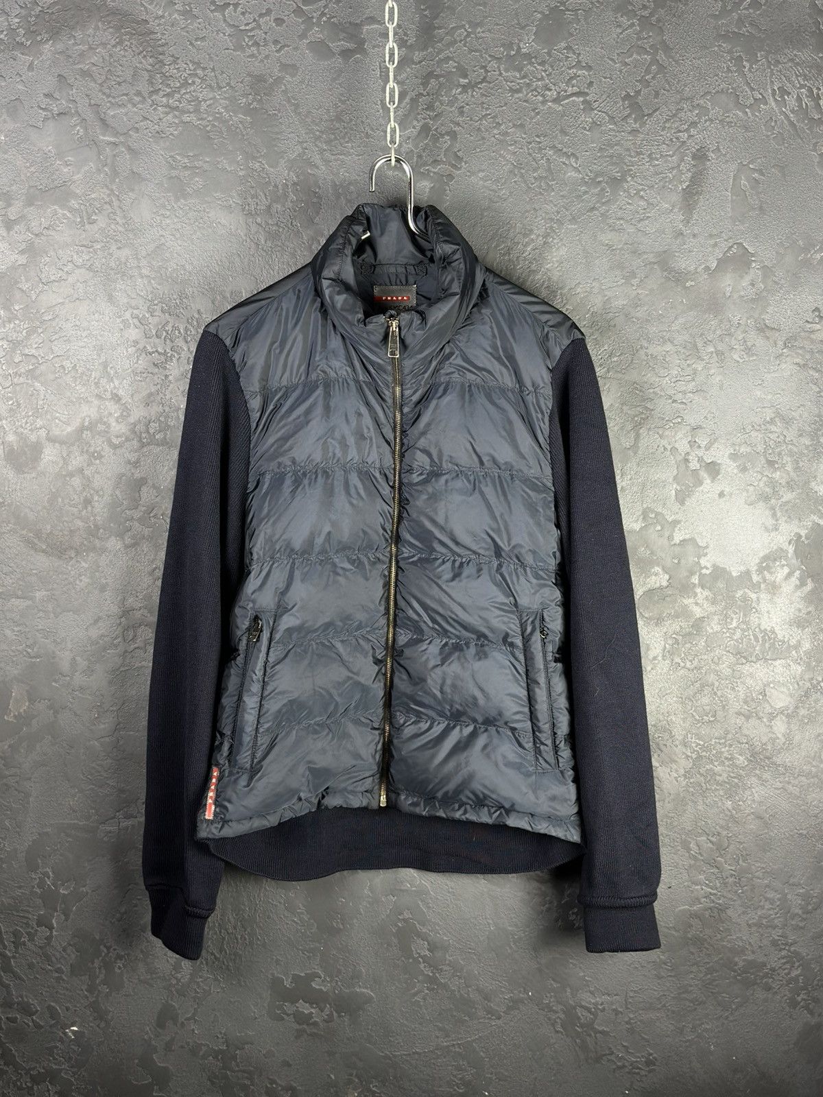 Prada Prada Red Tab Designer Down Puffer Jacket Wool Nylon Men’s Size US M / EU 48-50 / 2 - 4 Thumbnail