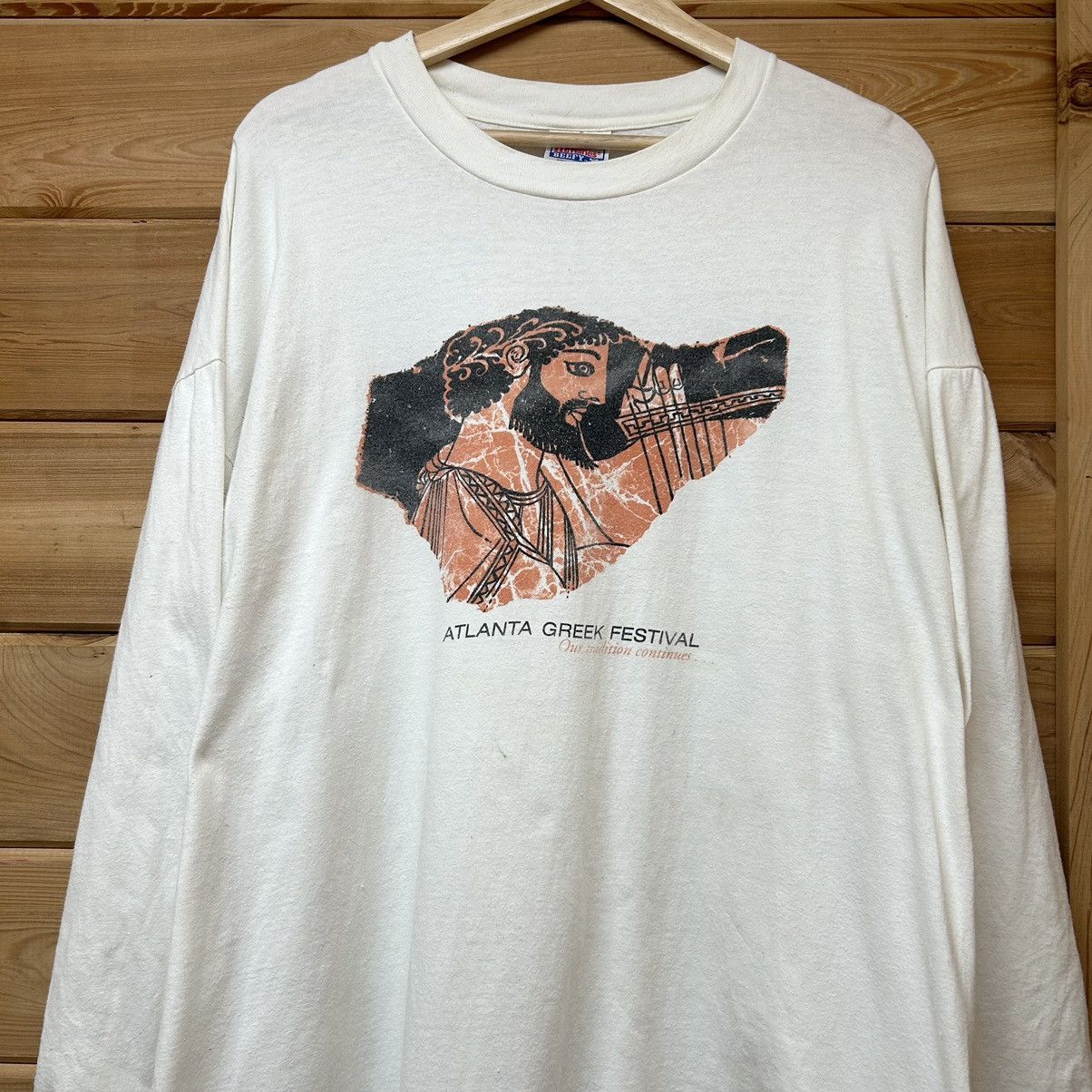 Vintage Vintage 90s Atlanta Greek Festival Long Sleeve T Shirt Size US XXL / EU 58 / 5 - 2 Thumbnail