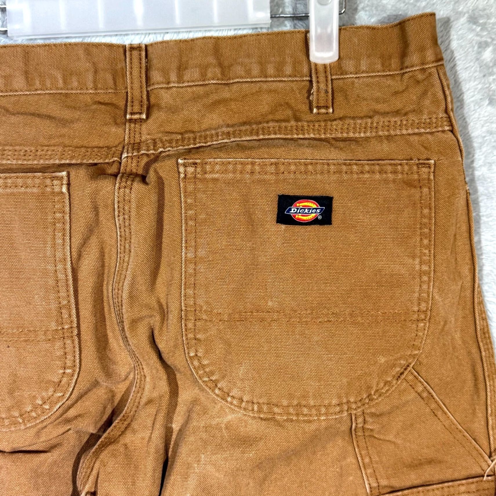Dickies Dickies Carpenter Jeans 34 x 30 Brown Denim Mid-Rise Straight Leg Mens Jeans Size US 34 / EU 50 - 7 Thumbnail