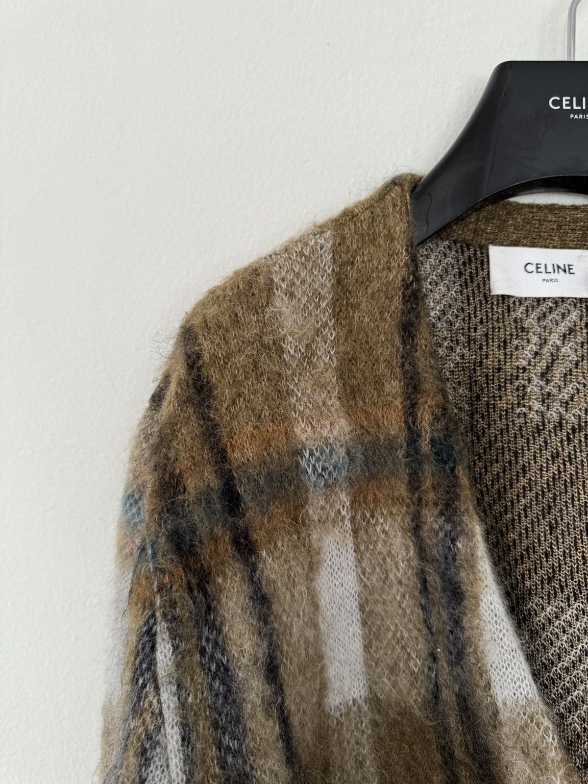 Celine × Hedi Slimane Celine mohair cardigan Size US S / EU 44-46 / 1 - 9 Thumbnail