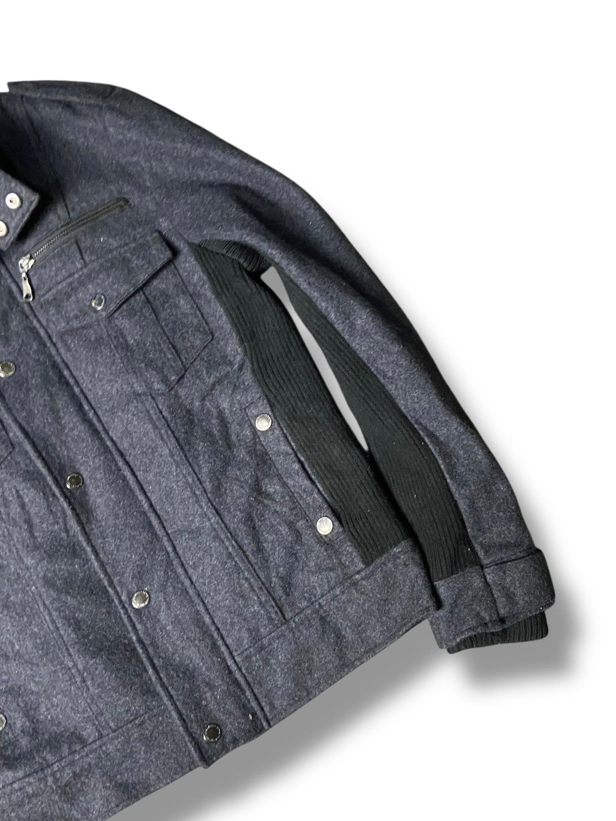 semanticdesign Semantic Design Dual Zipper Washed Grey Jacket (156) Size US M / EU 48-50 / 2 - 3 Thumbnail