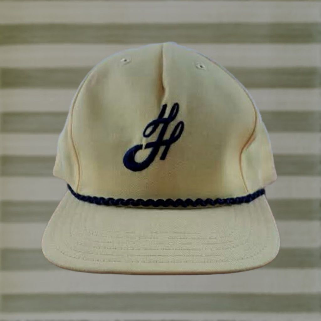 New Era VINTAGE New Era Hat Logo Trucker Snapback Unused Adjustable Yellow Men USA Made Canvas Cotton Polyester HK? Size ONE SIZE - 1 Thumbnail