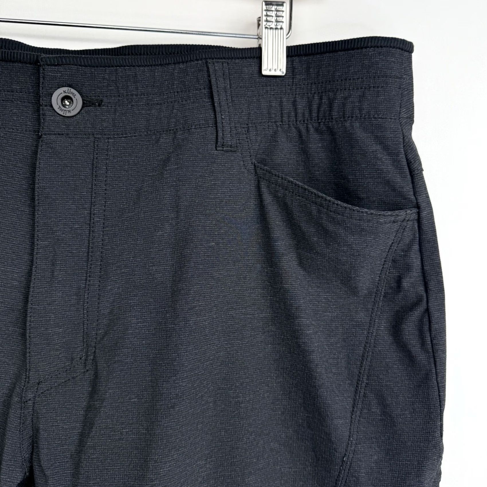 Vintage Kuhl Pants Mens 38 Gray Ultra Lightweight Stretch Chino Regular Straight 5-Pocket Zip Button Vintage: No Size US 38 / EU 54 - 4 Thumbnail