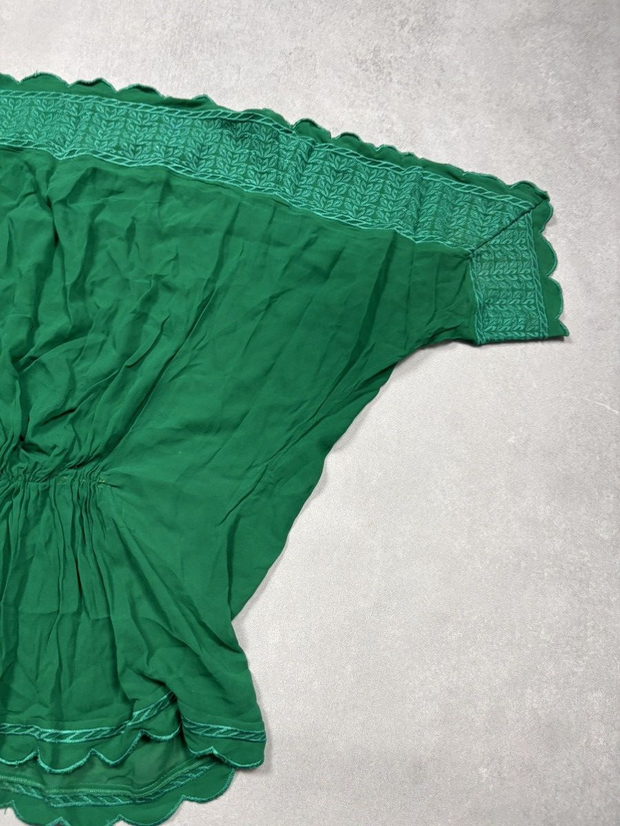 Isabel Marant Etoile Isabel Marant Étoile Green Embroidered Scallop Top Rare 48 Size XS / US 0-2 / IT 36-38 - 17 Thumbnail