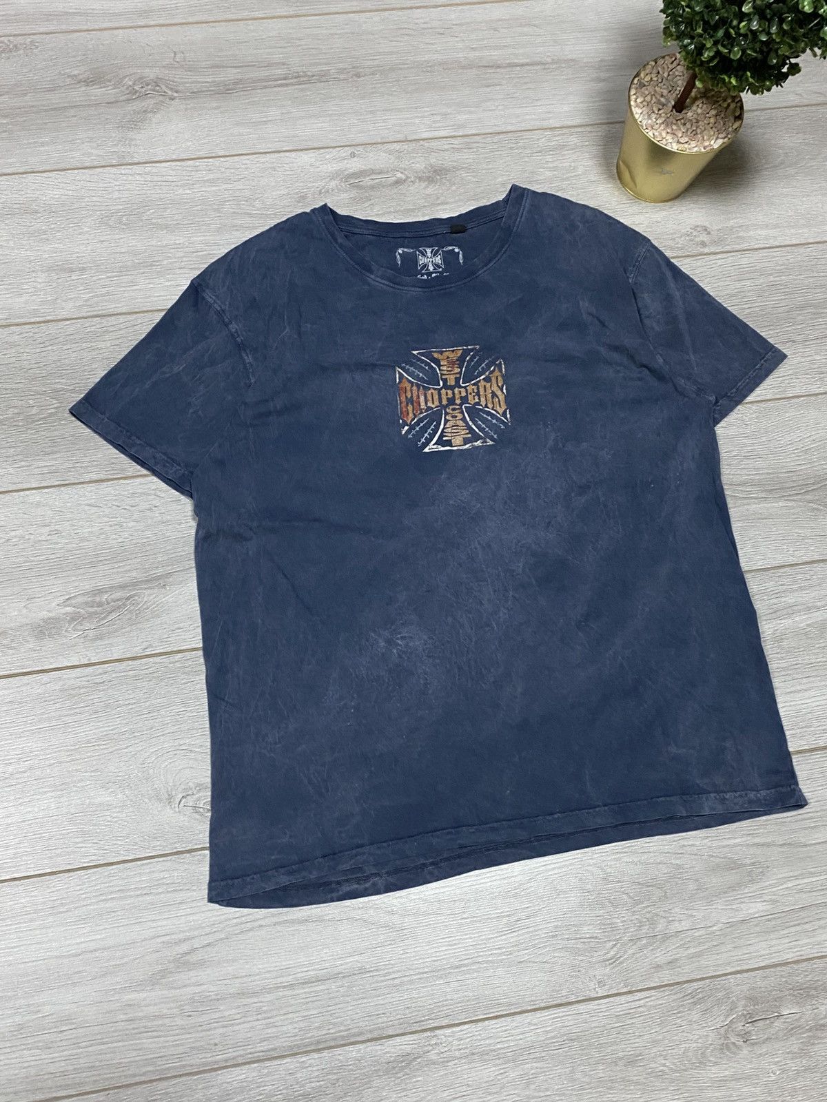 West Coast Choppers West Coast Choppers big logo cross tee bike Size US XXL / EU 58 / 5 - 2 Thumbnail