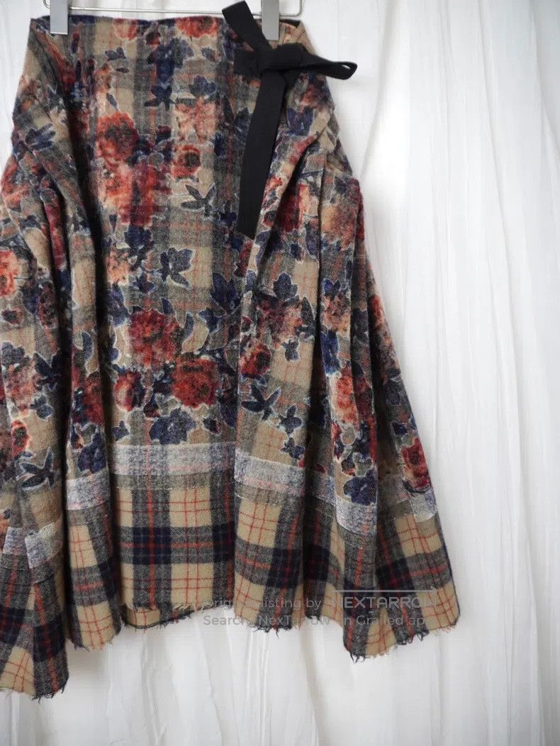 Comme des Garcons Comme Des Garcons size S Floral Layered Wrap Skirt Size 23" - 3 Thumbnail
