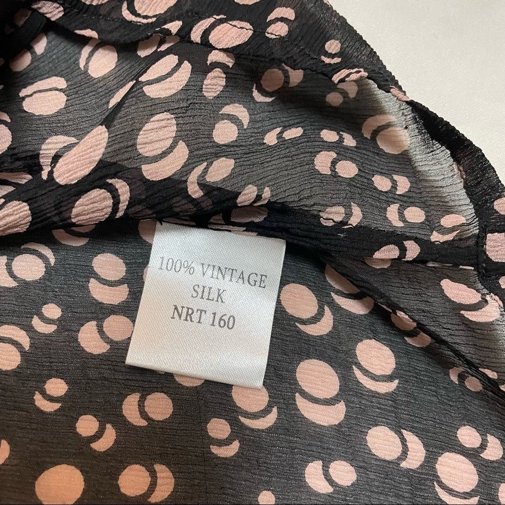 Other Winter Kate Silk Blouse Brown Beige Polka Dots Size L Size L / US 10 / IT 46 - 8 Thumbnail