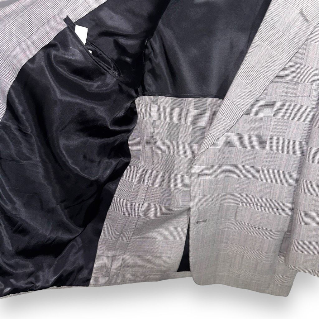 Brooks Brothers 60s Brooks Brothers Black & Gray Prince of Whales Check Spor Size 42R - 5 Thumbnail