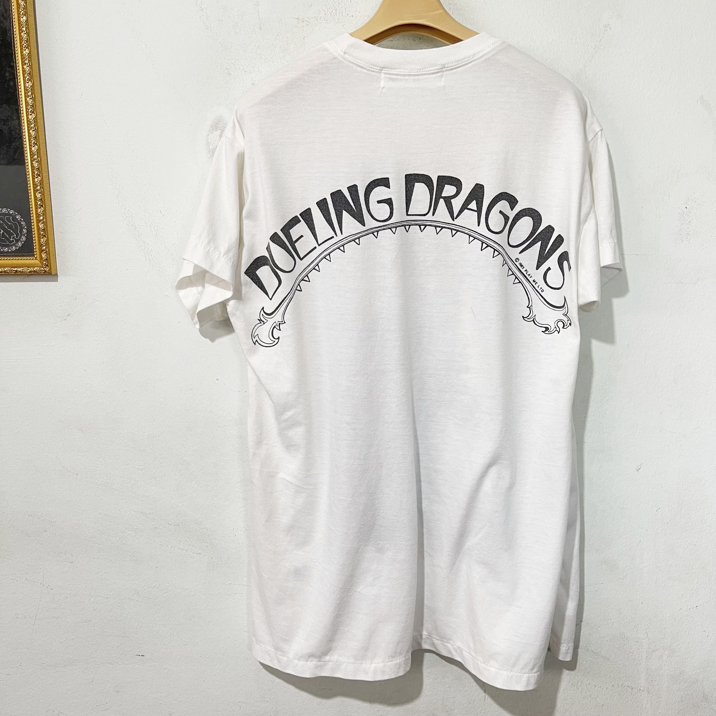 Vintage Vintage 80s Dueling Dragons T-Shirt Size US M / EU 48-50 / 2 - 4 Thumbnail