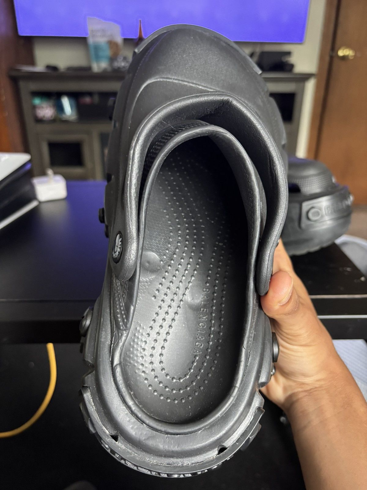 Balenciaga Balenciaga sample Hardcrocs all black Size US 8 / EU 41 - 6 Thumbnail