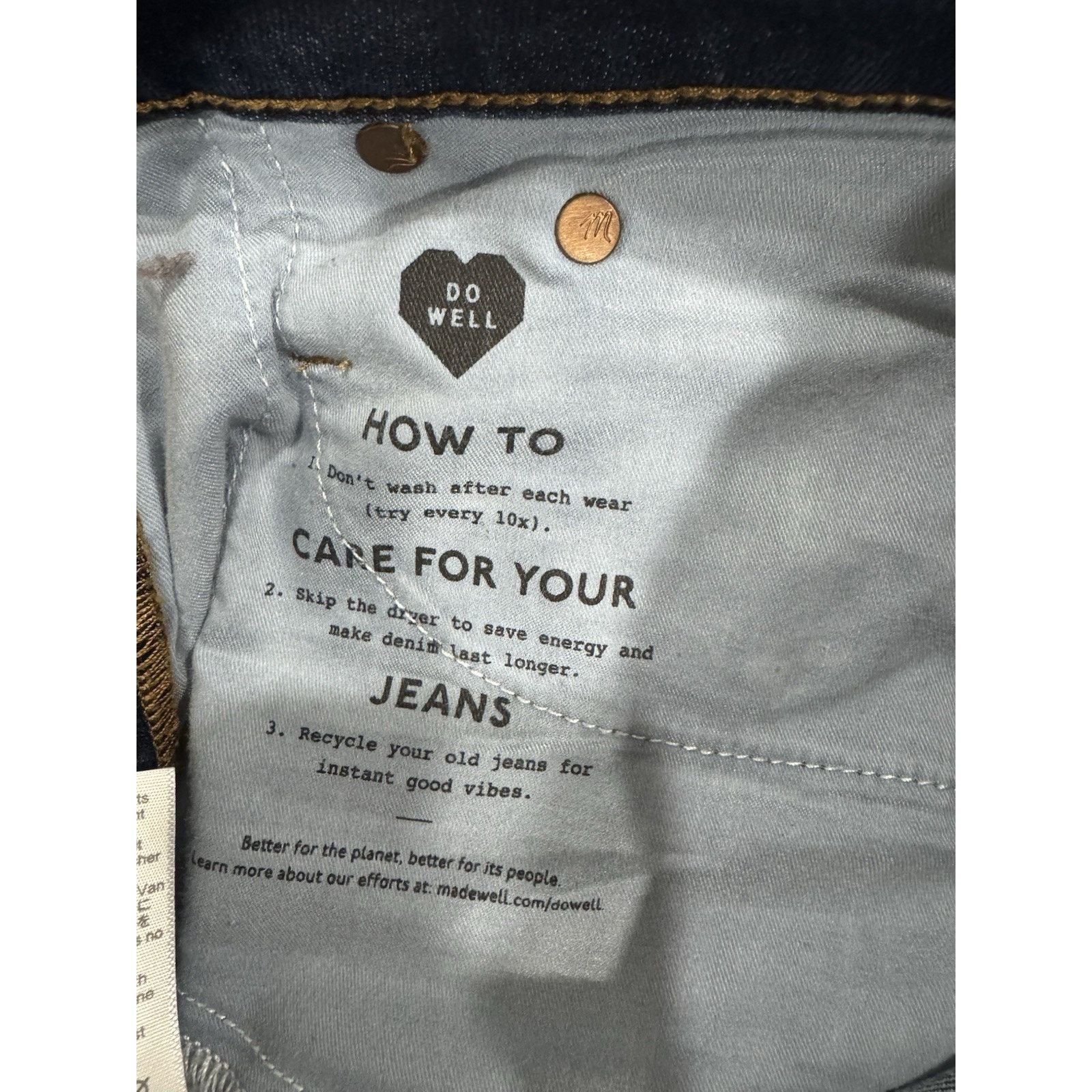 Madewell Madewell Curvy Cali Demi-Boot Dark Wash Jeans Sz 26 Size 26" / US 2 / IT 38 - 5 Thumbnail