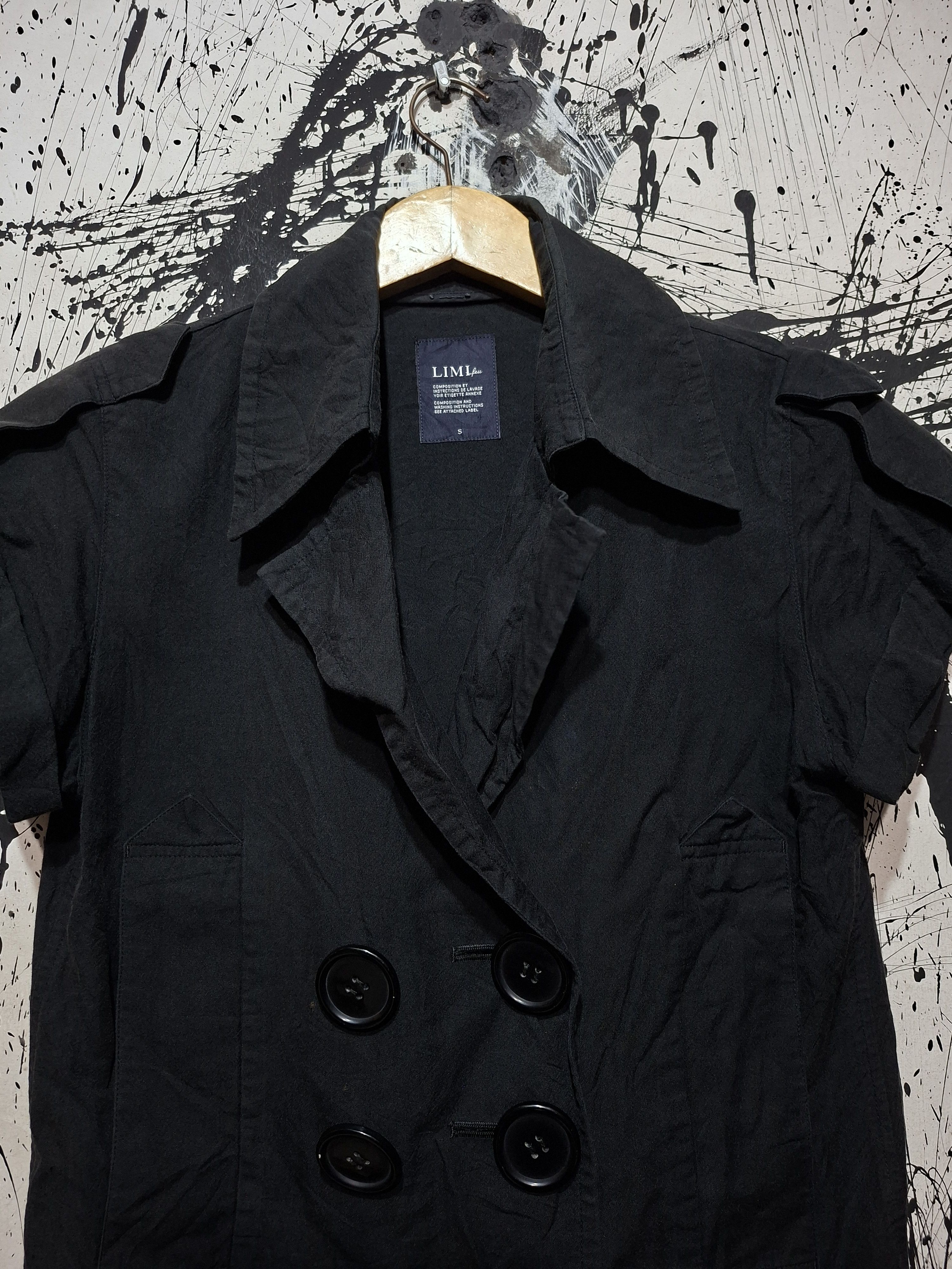 Yohji Yamamoto YOHJI YAMAMOTO LIMI FEU FAUX BUTTON SHORT SLEEVE JACKET Size S / US 4 / IT 40 - 3 Thumbnail