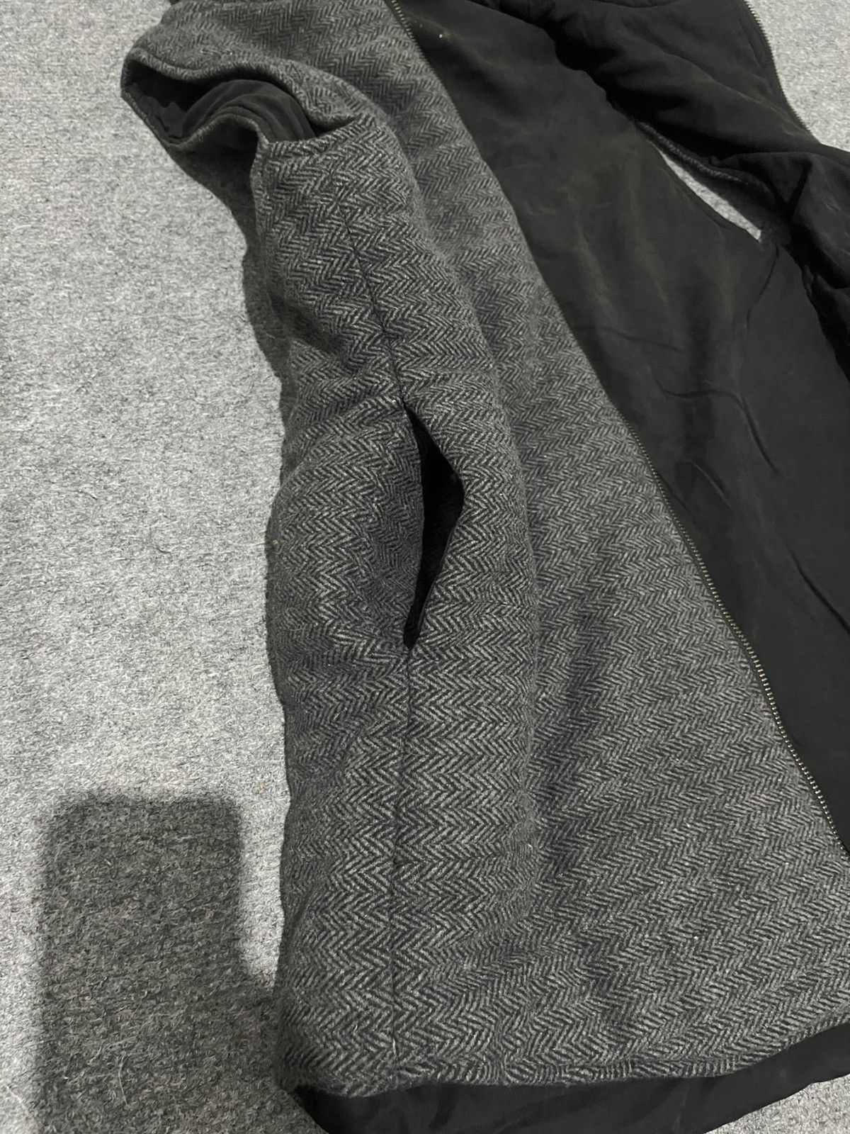 Japanese Brand Japanese Lauren 2Ann Herringbone Wool Blend Hooded Vest Size US M / EU 48-50 / 2 - 9 Thumbnail