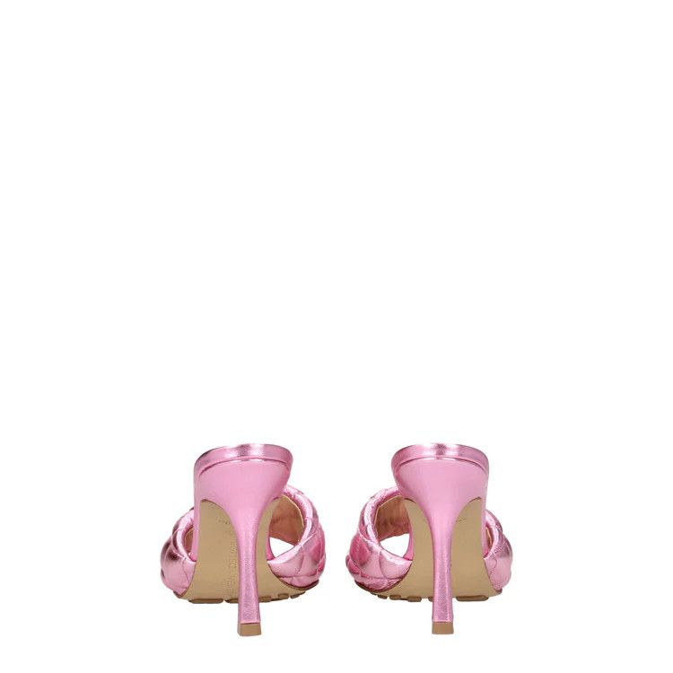 Bottega Veneta o1n1vont1224 Padded Sandal Mules in Azalea Pink Size US 10 / IT 40 - 5 Thumbnail