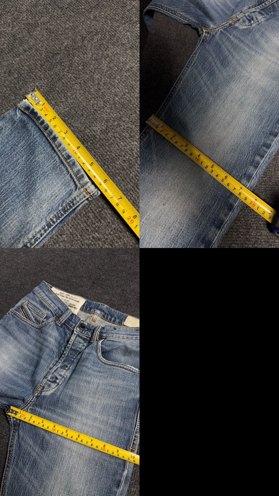 Diesel Luxury Diesel 00s D-Eetar Y2K Distressed Light Wash Jeans Size US 29 - 23 Thumbnail