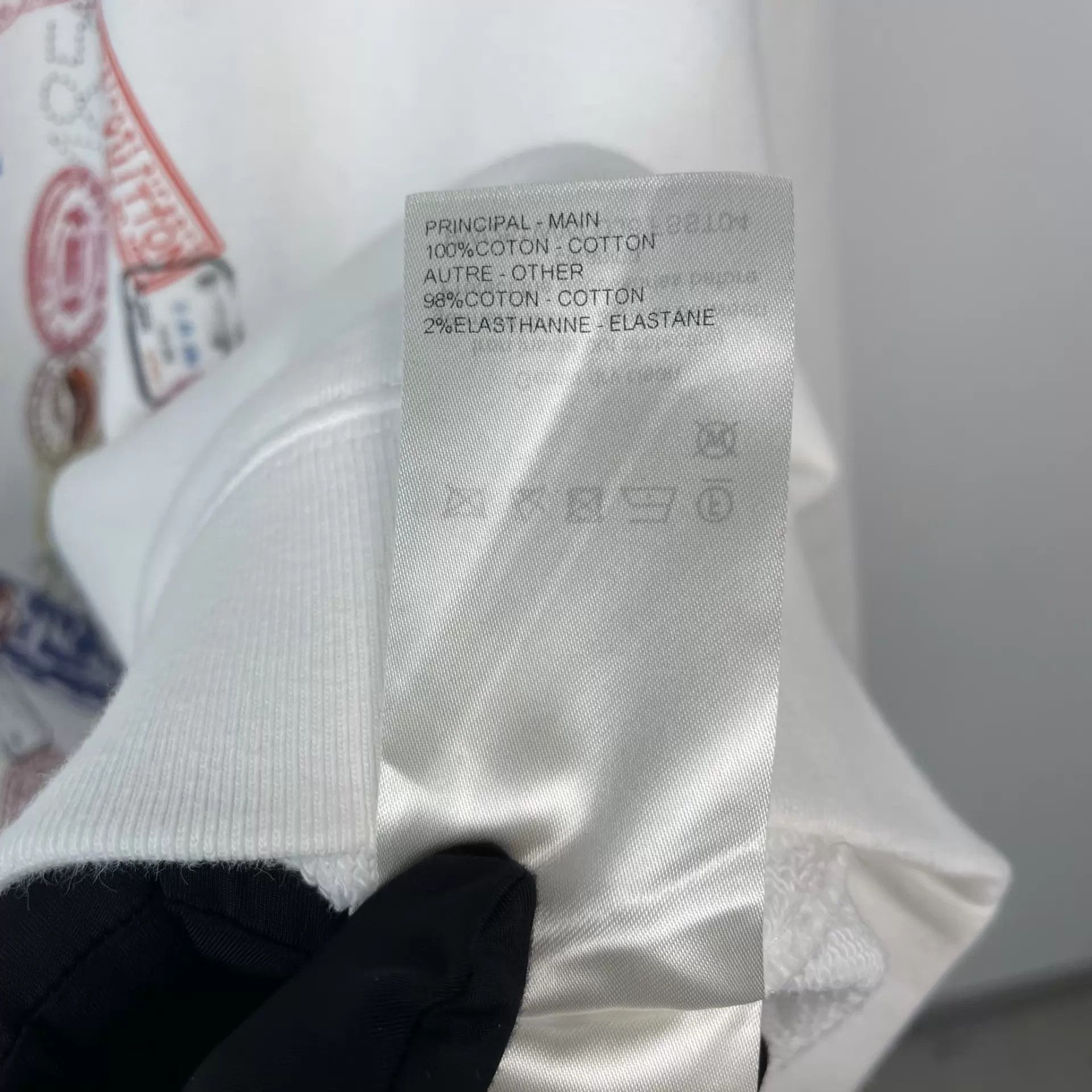 Louis Vuitton LV Stamped Logo Cotton Pullover Sweatshirt White XL Size XL / US 12-14 / IT 48-50 - 7 Thumbnail