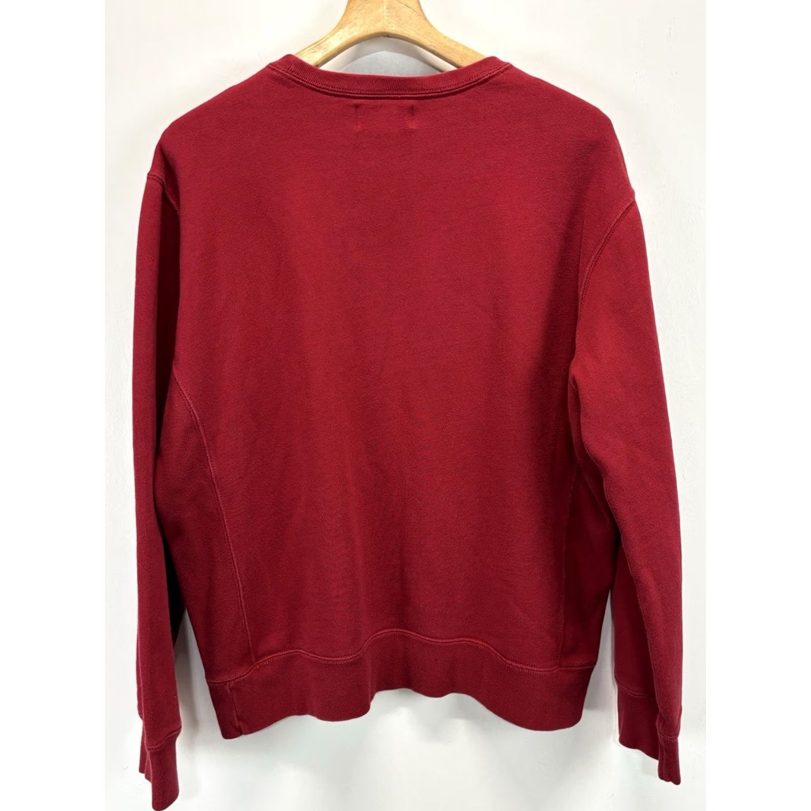 Polo Ralph Lauren VINTAGE Polo Ralph Lauren Sweatshirt Crewneck XL Red 90s Heavyweight Polo Sport Mens Pullover Logo Embroidered Reverse Weave Style Size US XL / EU 56 / 4 - 5 Thumbnail