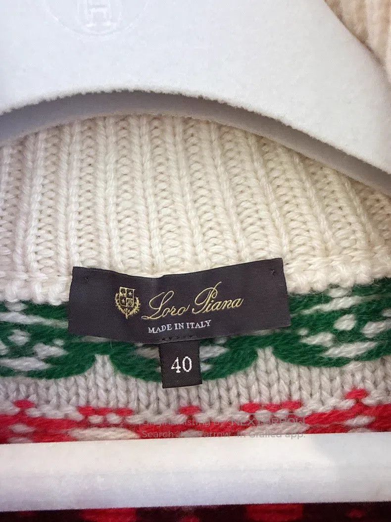 Loro Piana Loro Piana Holiday Series Fair Isle Knit Cardigan Jacket, Size XS / US 0-2 / IT 36-38 - 5 Thumbnail